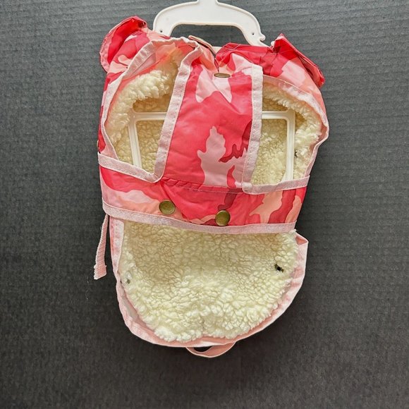 NWT Zack & Zoey Pink Camo Dog Jacket w/ Removable Sherpa Liner Size Large - Picture 4 of 9